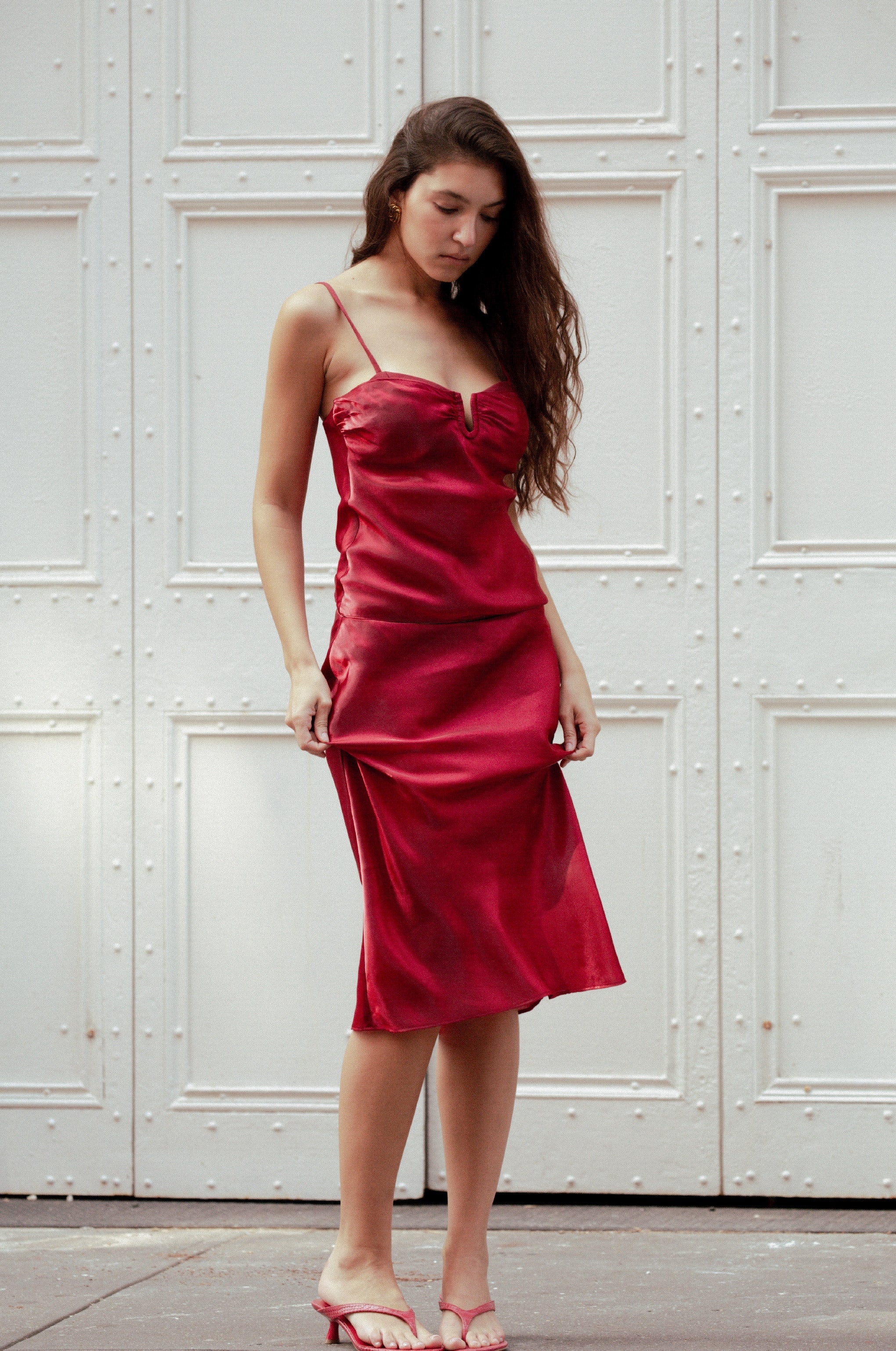 BIAS BRIEF MIDI SKIRT - Image 3