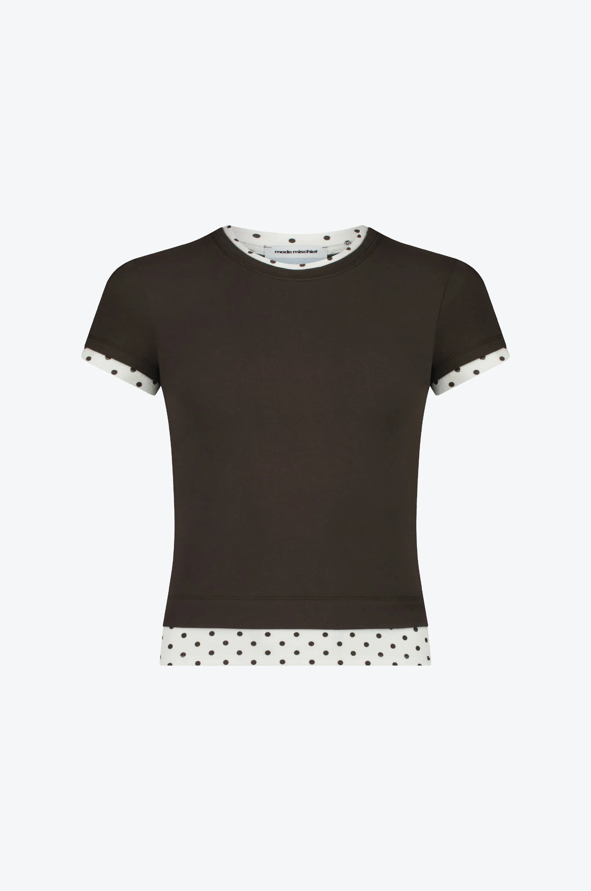 CONTRAST LAYERED TEE - Image 6